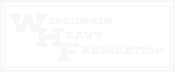 wisconsin heavy fabrication logo white